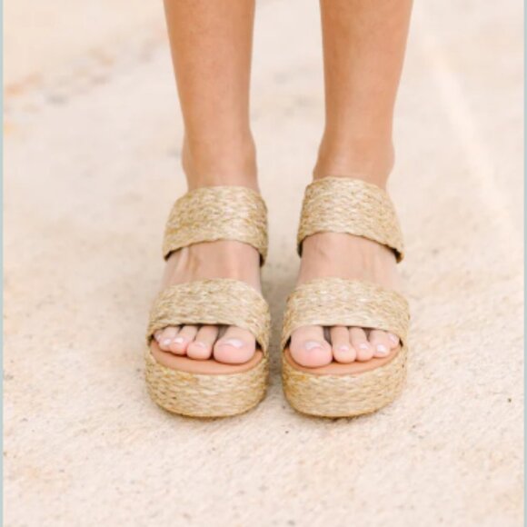 BEACH by Matisse Platform Wedges Size: 7– Boho Luxe- Coastal Cowgirl- Resort - Picture 8 of 9